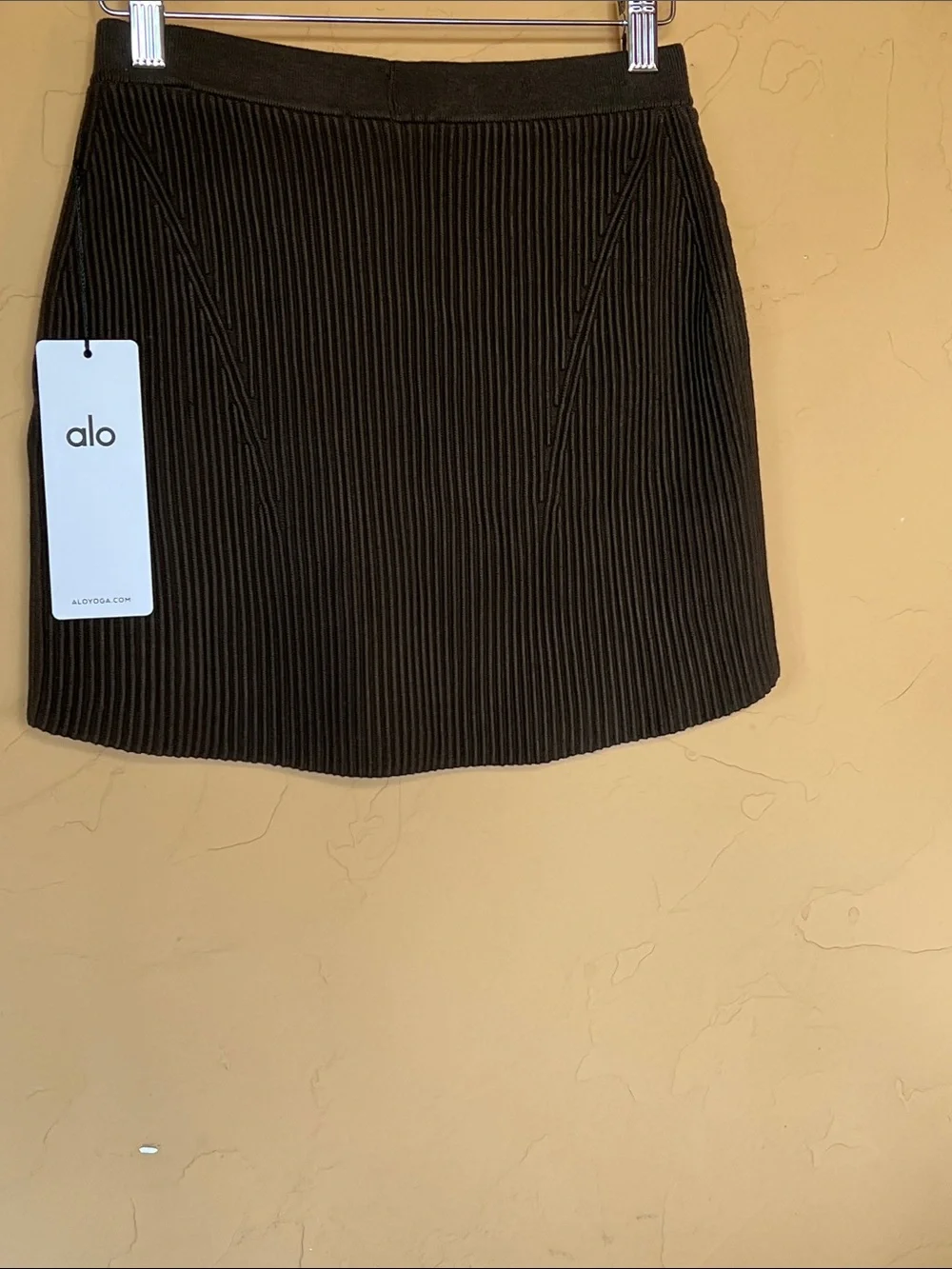NWT Alo Denim Knit High-Waist Skirt #1 of 2